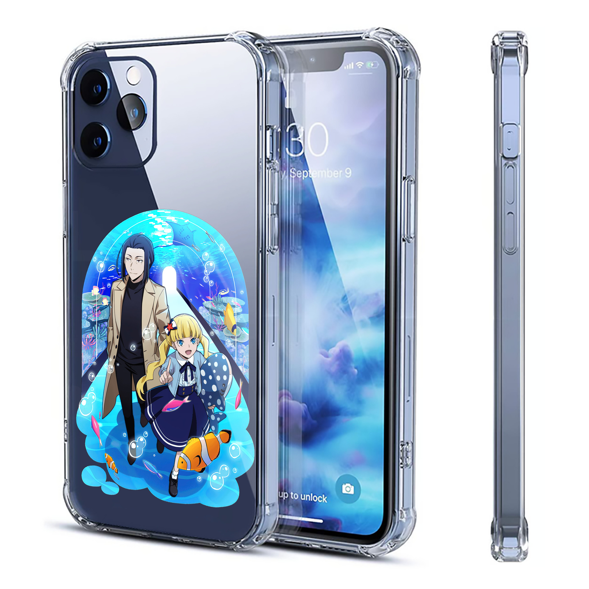 （画像用） 文豪ストレイドッグス Bungo Stray Dogs 【iPhone 12シリーズ対応】透明スマホケース（クリアソフトケース）